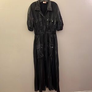 Anthropologie Samant Chauhan Shine Cargo Maxi Dress